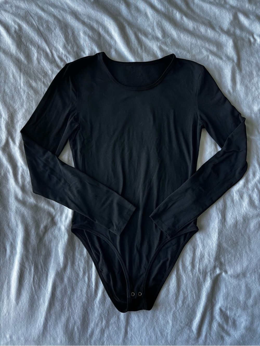 Forever 21 Black Long Sleeve Bodysuit